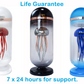 Lifetime Guarantee 3021-V01 Capsule Jellyfish Mechanical Metal Kinetic Sculpture